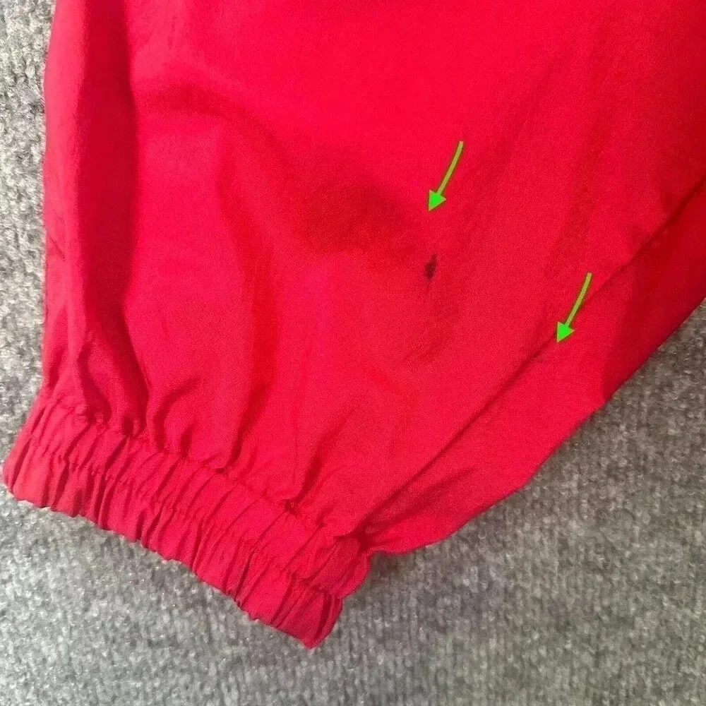Vintage 80s Kaelin Ski Wear Windbreaker Mens Large Red Pullover Casual Jacket‎